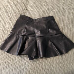 Black Leather Skirt